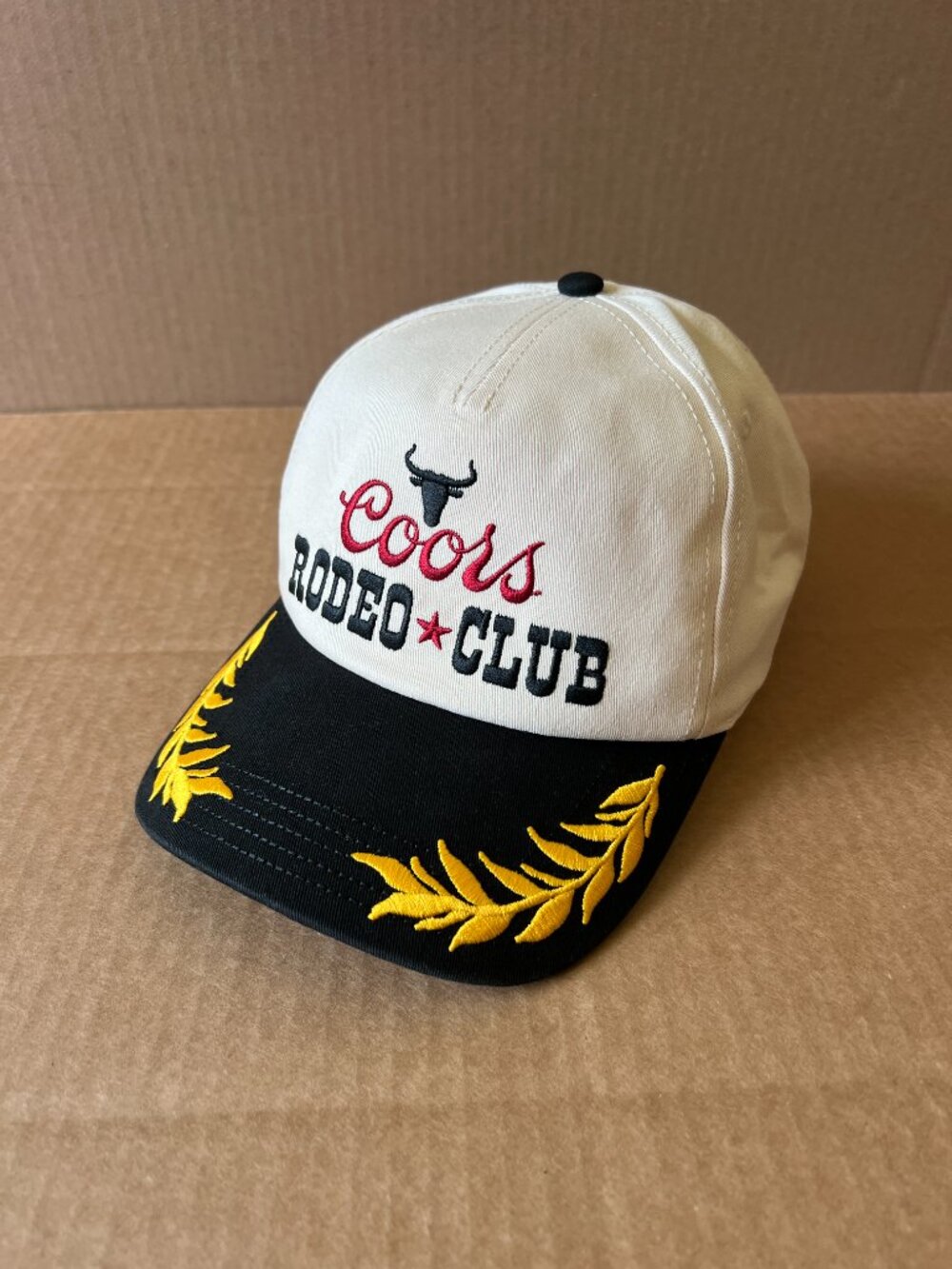 Coors Rodeo Embroidered on Brim and Front Display Model w/Flaws Canvas Snapback